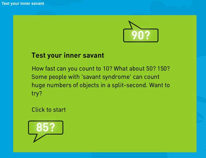 Alan Snyder's Savant Test